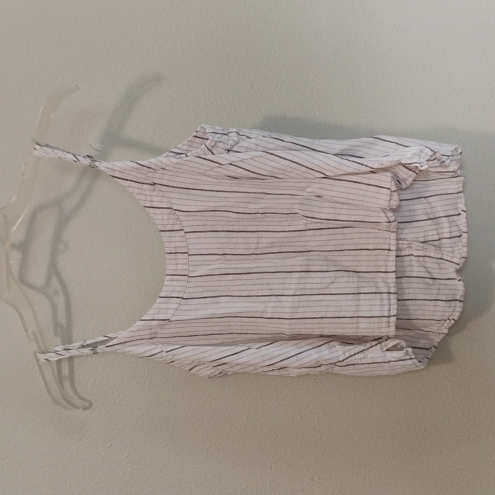 Abercrombie & Fitch White and Purple Striped Camisole - Picture 2 of 4
